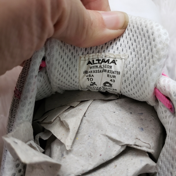 Altama Men's Gray Pink Camo Breast Cancer sneaker tennis shoes Sz 10 - Picture 2 of 10